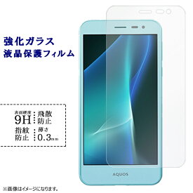 AQUOS U SHV35 強化ガラスフィルム 液晶保護 保護フィルム シール アクオスU SHV35フィルム SHV35シール 硬度9H 指紋防止 飛散防止 画面 ディスプレイ