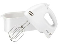ドリテック(dretec) 740gの軽量で疲れにくいハンドミキサー スピード5段階切替/電源コード、ビーターが収…