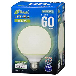 �I�[���d�@ LED�d�� �{�[���d���` E26 60�` �����F �S���� LDG6N-G AG24 06-4398 OHM ��������