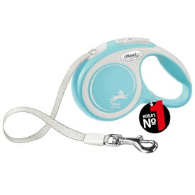 フレキシリード (flexi) 伸縮リード ニューコンフォート テープ XS(12kg未満) 3m ライトブルー [犬用リード] 日本正 送料無料