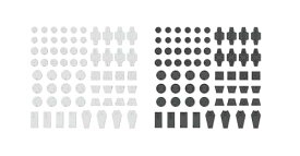 【セット買い】 30MM カスタマイズマテリアル(デコレーションパーツ1 ホワイト& グレー)セット プラモデル用カスタマイズパーツ 送料無料