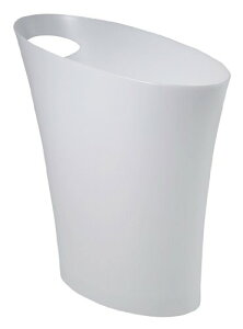 【umbra】 ゴミ箱 スキニーカン ホワイト 7.5L 楕円 ふたなし ペール ダストボックス 送料無料