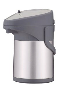 パール金属 ポット エアーポット 2.5L ダブル ステンレス 保温 保冷 卓上 広口 アップ形状 メタルシルバー ホッとタイム H-6 送料無料