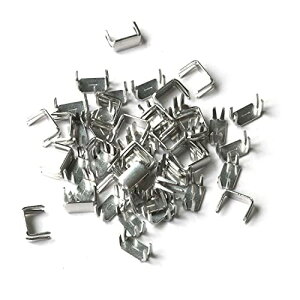 Y.K.K ファスナー用止め金具 下止めパーツ 50個入 コイルファスナー用/4~5号対応 ニッケル F2-227 送料無料