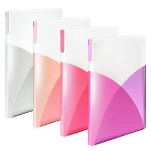 プラス クリアファイル A4 縦 40ポケット Pasty パスティ フルーツジェラート 4色組 送料無料