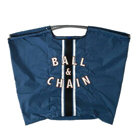 [Ball &amp; Chain] ボールアンドチェーン 正規品 Lサイズ LINE ライン 縦線 無地 ショッピングバッグ エコバッグ 301137