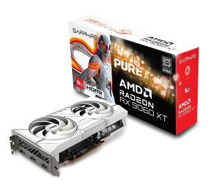 SAPPHIRE PURE Radeon RX 9060 XT GAMING OC 16GB �O���t�B�b�N�X�{�[�h 11350-02-20G VD9221