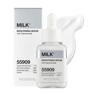 MEDIHEAL OFFICIAL(���f�B�q�[��) �~���N�u���C�g�j���O�Z����40ml Milk Brightening Serum �O���^�`�I�� ���e�t �i�C�A�V���A�~�h CICA �������e�t �c���� �����Ƃ� �ێ�
