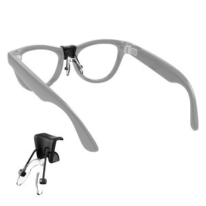 HIBLOKS ���K�l�m�[�Y�p�b�h Ray-Ban Meta Smart Glasss�A�N�Z�T���[�Ή� �V���R�� ����~�� �N���b�v�I�����K�l �m�[�Y�z���_�[ Meta Smart �T���O���X�p (�����s�[�X�B/Split Type)
