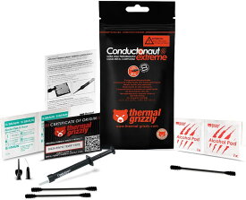 Thermal Grizzly Conductonautエクストリームサーマルグリース - CPU、GPU(Conductonaut Extreme 1gコンボ)を冷却するための液体金属サーマルペースト1gドイツ製
