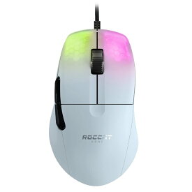 ROCCAT ゲーミングマウス Kone Pro 有線 ホワイト/白 光学式/19K/オプティカルスイッチ/サイドボタン/軽量66g/PTFE/Reflex/RGB ドイツデザイン 【日本正規代理店品】