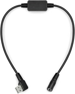 �o�[�g���Ή� AC180�݊� USB Type-A �����P�[�u�� 5V��12V�o�� DC4.8×1.7mm 4817 ��30cm AC270 AC271 AC240 AC241 AC220 AC221�Ή� USB���d �󒲍�ƕ� �ėp�t�@���P�[�u�� �݊�