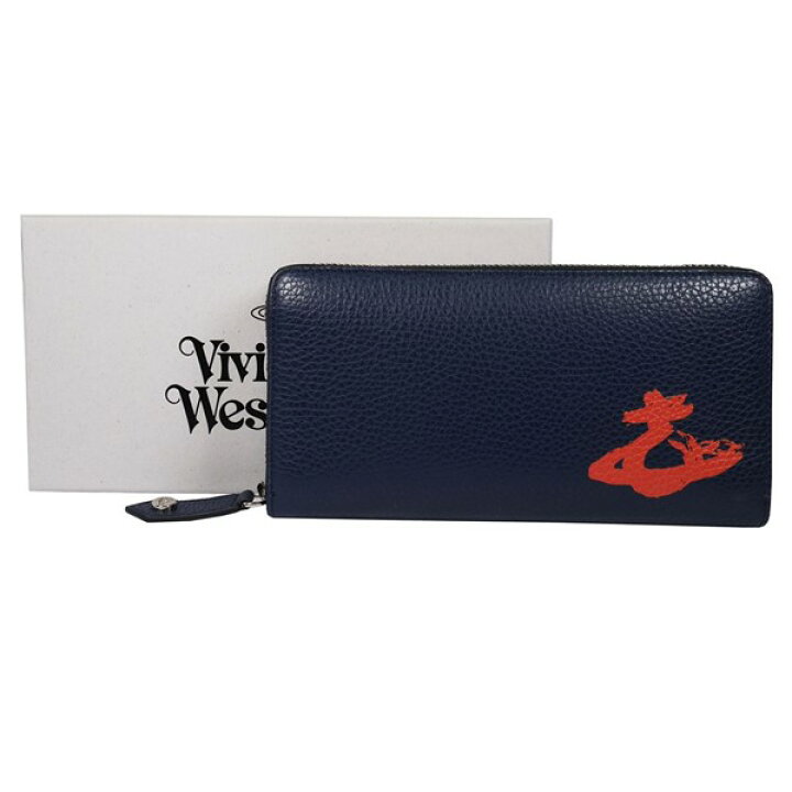 楽天市場】ヴィヴィアンウエストウッド ラウンドファスナー長財布 NAVY  
