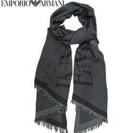 エンポリオ・アルマーニ マフラー スカーフ グレー系 EMPORIO ARMANI イタリー製 625303-2F363 ギフト プレゼント 贈答品