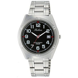 シチズン Q＆Q ファルコン メンズ腕時計 アラビアインデックス ブラック D024-205