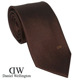 Daniel Wellington ダニエルウェリントン メンズネクタイ ブラウン系 ワンポイントロゴ DW02500001-264337