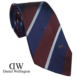 Daniel Wellington �_�j�G���E�F�����g�� �����Y�l�N�^�C �l�C�r�[���b�h�n �X�g���C�v �����|�C���g���S DW02500002-264343 NAVY RED