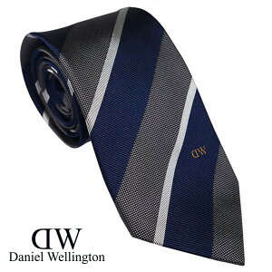 Daniel Wellington �_�j�G���E�F�����g�� �����Y�l�N�^�C �l�C�r�[�O���C�n �X�g���C�v �����|�C���g���S DW02500002-264345 NAVY GRAY