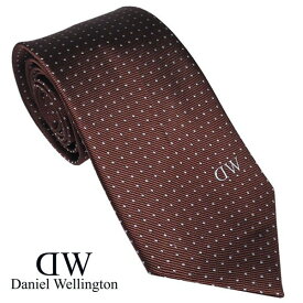 Daniel Wellington ダニエルウェリントン メンズネクタイ ブラウン系 ワンポイントロゴ DW02500006-264738 BROWN
