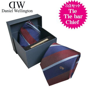 Daniel Wellington �_�j�G���E�F�����g�� �����Y�l�N�^�C �`�[�t�^�C�o�[ 3�_�Z�b�g �l�C�r�[���C���n �X�g���C�v�� DW02800003