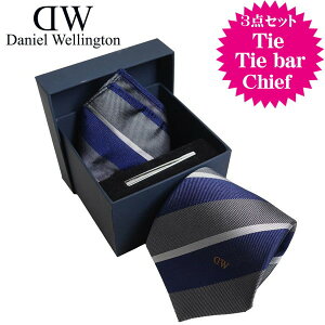 Daniel Wellington �_�j�G���E�F�����g�� �����Y�l�N�^�C �`�[�t�^�C�o�[ 3�_�Z�b�g �l�C�r�[�n �X�g���C�v�� DW02800004