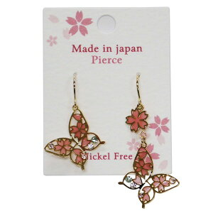 Japanese Accessories �s�A�X Pierce Nickel Free �s���Nx�S�[���h �����`�[�t made in Japan pierce-p15 �l�R�|�X�֑Ή��i