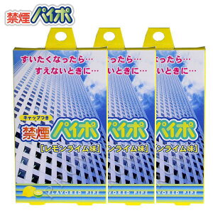元祖禁煙パイポ レモンライムパイポ3本入り 3箱セット 禁煙スタート 禁煙サポートポストへ投函のメール 代引き不可 指定日不可