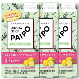 アロマステックパイポ PAIPO リフレッシュアロマ ローズマリー＆レモンの香り 3箱セット ネコポス便対応品 4208591