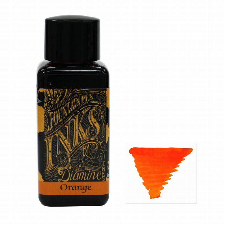 楽天市場 Diamine ダイアミン インク ボトルインク 万年筆インク 水性インク オレンジ Orange 30ml No 210 Shop Gto 楽天市場店