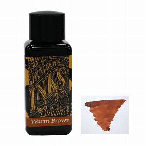 DIAMINE �_�C�A�~�� �C���N �{�g���C���N ���N�M�C���N �����C���N �E�I�[���u���E�� Warm Brown 30ml No-214