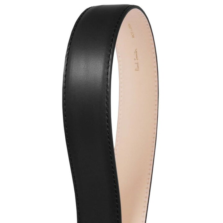 PS PAUL SMITH Stripe Keeper Leather Belt - Black | Very PS Paul Smith ブラック ベルト X1