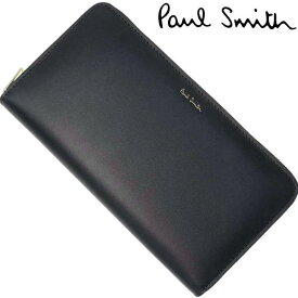 ポールスミス Paul Smith 財布 長財布 ラウンドジップ財布 本皮革 ブラック M1A-4778-BMULTI ギフト プレゼント 誕生日 クリスマス 父の日