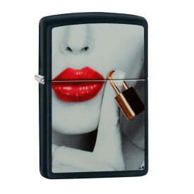 ジポー ZIPPO COMPLETE LINE COLLECTION Red Lips & Padlock ブラックマット 29089 正規代理店品 レギュラータイプ