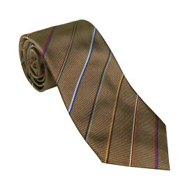 ポールスミス ネクタイ PAUL SMITH シルク100％ BROWN INTERVAL STRIPE J41189-68 ギフト プレゼント 贈答品 記念品 就職祝い 昇進祝い