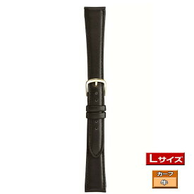 Lサイズ 寸長ベルト 時計ベルト 時計バンド カーフ 牛 時計際幅 17mm 美錠幅 14mm メンズ 交換用 調整 マルマン ネコポス便対応品