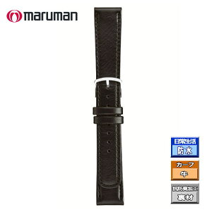時計ベルト 時計バンド 革バンド イタリアンカーフ 黒 19mm 美錠14mm マルマン クリーンレザー バネ棒2本付き ネコポス便対応品