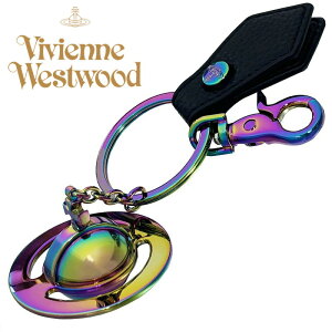 Vivienne Westwood ���B���B�A���E�E�G�X�g�E�b�h �L�[�����O METAL 3D ORB IRIDESCENT 8203011JU-OM0014-N403 BLACK PU GRAIN �M�t�g �v���[���g �a���� �L�O�i