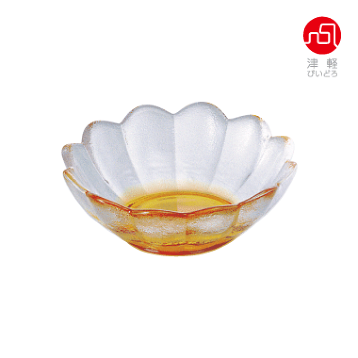 楽天市場】【彩潤花 浅鉢 6個入】 鉢 ガラス食器 手作り 津軽