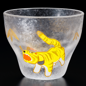 干支 置物 おちょこ 巳【 めでた干支 盃 】 ガラス 皿 干支 十二支 縁起 ギフト 2025年 粗品 販促 景品 縁起 町内会 敬老会 神社 寺社 年末 年始 家庭用 業務用