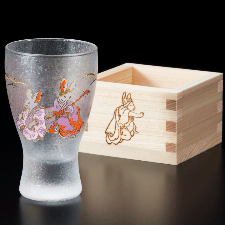 楽天市場】【LUCKY ANIMALS枡酒グラス】 レトロ アート 枡 マス