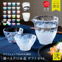 お酒 グラス セット プレゼント 片口＆盃 【 盃 コレクション 酒器セット 弐 津軽びいどろ 】 酒器 限定 日本製 おち…