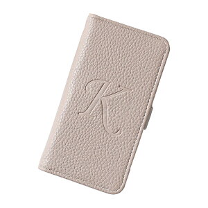 Xperia 1VI ケース 手帳型 SO-51E SOG13 エクスペリア ワン シックス 刻印 贈り物 軽い ショルダー プレゼント 記念 「 エンボス 型押し イニシャル 」SANADesign サナデザイン