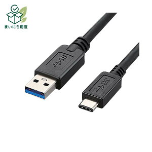 (�܂Ƃ�) �G���R��USB3.1�P�[�u��(A-TypeC) �u���b�N 1.0m USB3-AC10BK 1�{ �y×10�Z�b�g�z