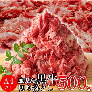 【LINE登録で300円クーポン】鹿児島黒牛 A4以上 切り落とし 500g 天然生活 黒毛和牛 すき焼き 牛丼 ブランド牛 ギフト 送料無料