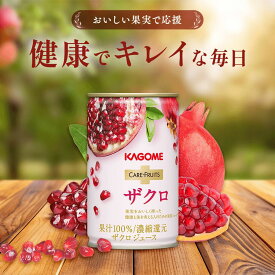 【カゴメ公式】カゴメ ケアフルーツ ザクロ（ザクロジュース）160g／1ケース ざくろジュース フルーツジュース エラグ酸 ポリフェノール カリウム 果実100％ 果汁100％ 濃縮還元 送料無料 お歳暮 お年賀 ギフト プレゼント お中元 夏ギフト