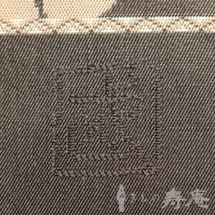 楽天市場】新品 仕立ていい 飛鳥文 六通柄 最高級 西陣織 墨色 黄褐色 