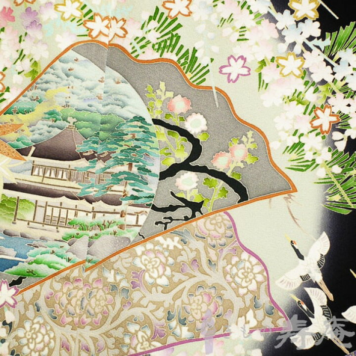 楽天市場】黒留袖 結婚式 手描き友禅 本場加賀友禅 限定品 茶谷孝志作 