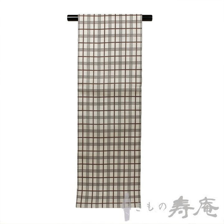 楽天市場】仕立込み 袋帯 染帯 格子柄 善之助 チェツク モダン グレー  