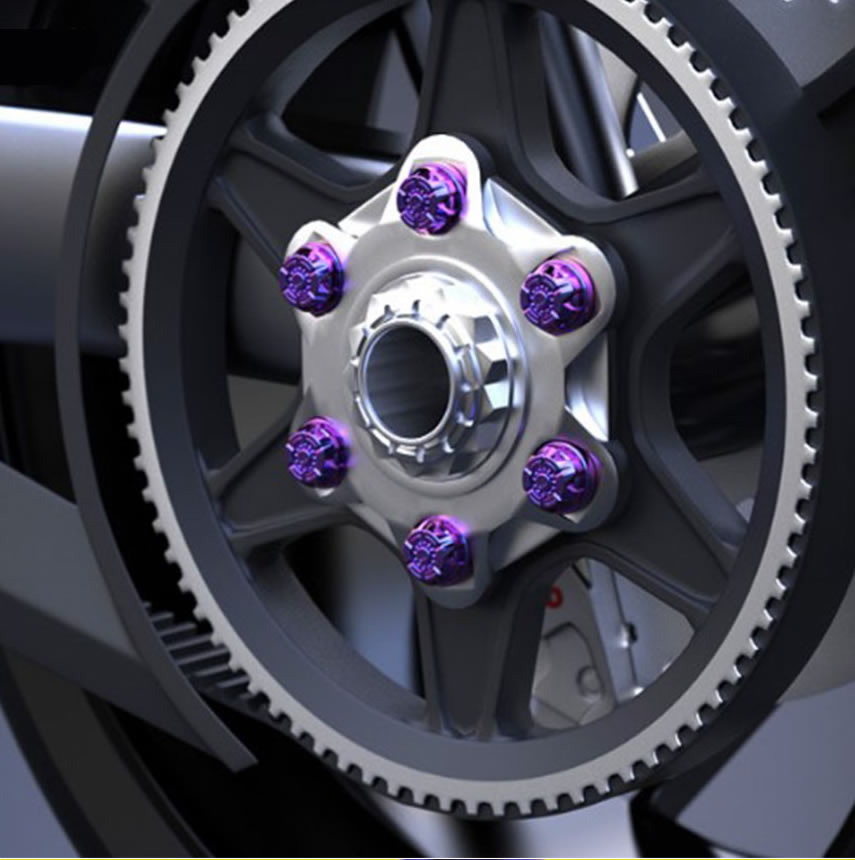 2021新入荷 バイク ボルトカバー ボルト キャップ ナットカバー ネジ 紫色 2個セット