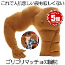 【人肌恋しい夜に】 クッション 大きい 筋肉男 腕枕 抱き枕 マッチョ リアル おもしろ オモシロ 添い寝 癒し系 上腕二等筋 6パック インテリア ピロー マッチョ プレゼント 面白い グッズ おもしろクッション 送料無料◇KINIKUS